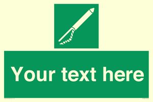 Custom sign safe condition Line throwing appliance